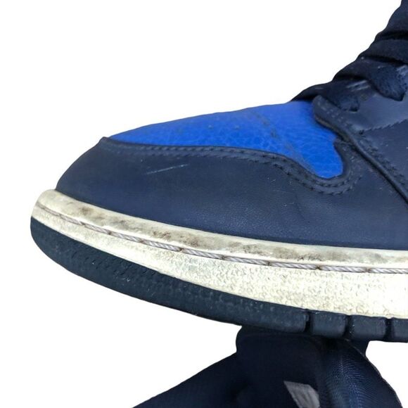 RARE 2017 Nike Air Jordan 1 Mid 'Obsidian Game Royal' Size 8 - Picture 9 of 16